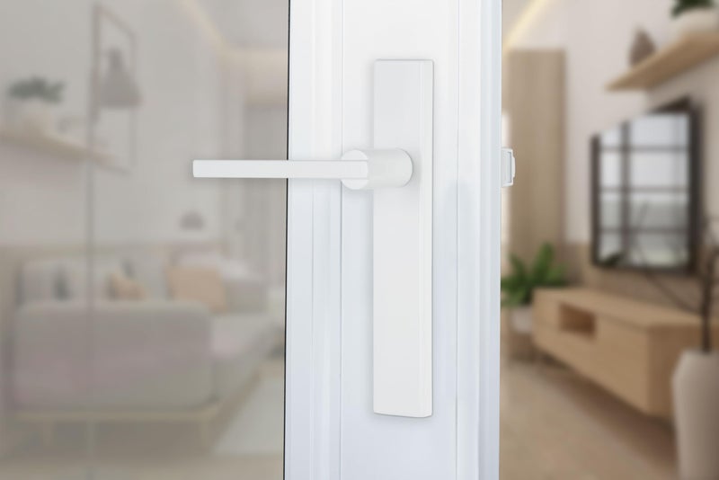 Wright Products - Bayfield Surface Lever Mount Latch for Screen and Storm Doors, Black (Modern, White) - Image 2